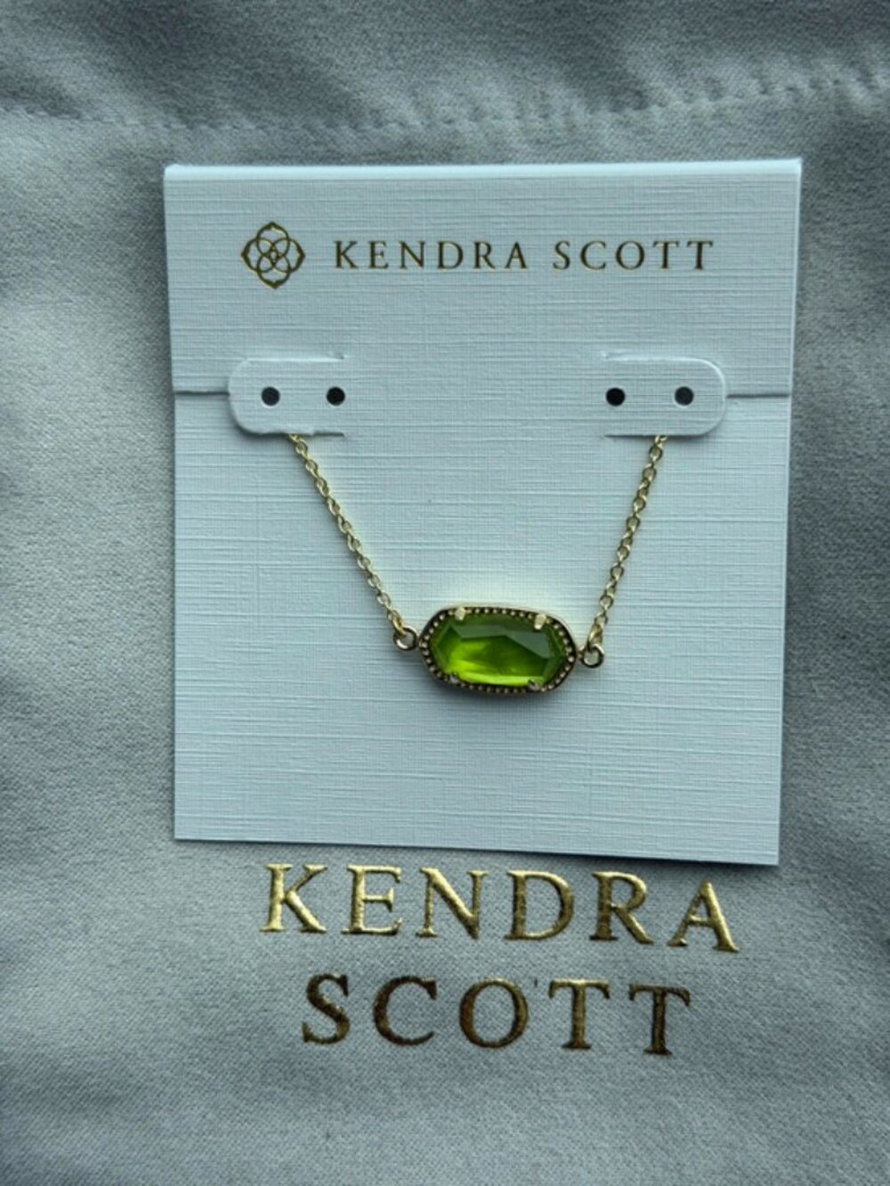 Kendra Scott Green Pendant Bracelet